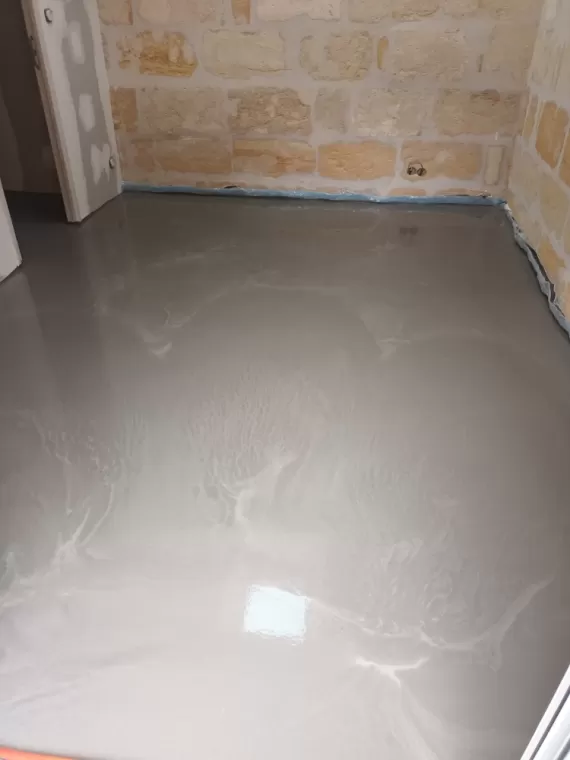  création de chape liquide 