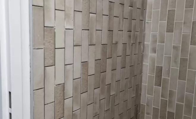 douche en carrelage