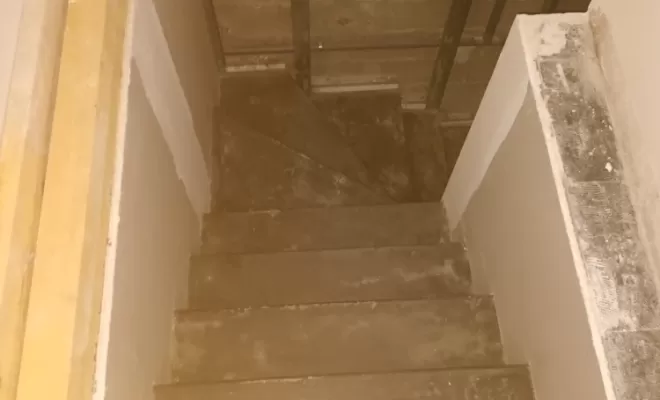 maçonnerie création de escalier en béton 