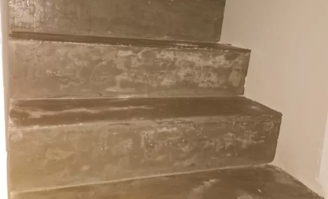 maçonnerie création de escalier en béton 