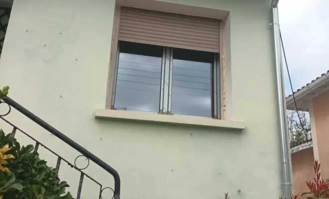 fenêtre aluminium avec volet roulant